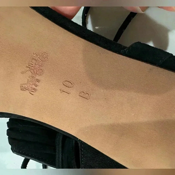 Black Coach Heels - size 10 B - Picture 10 of 11